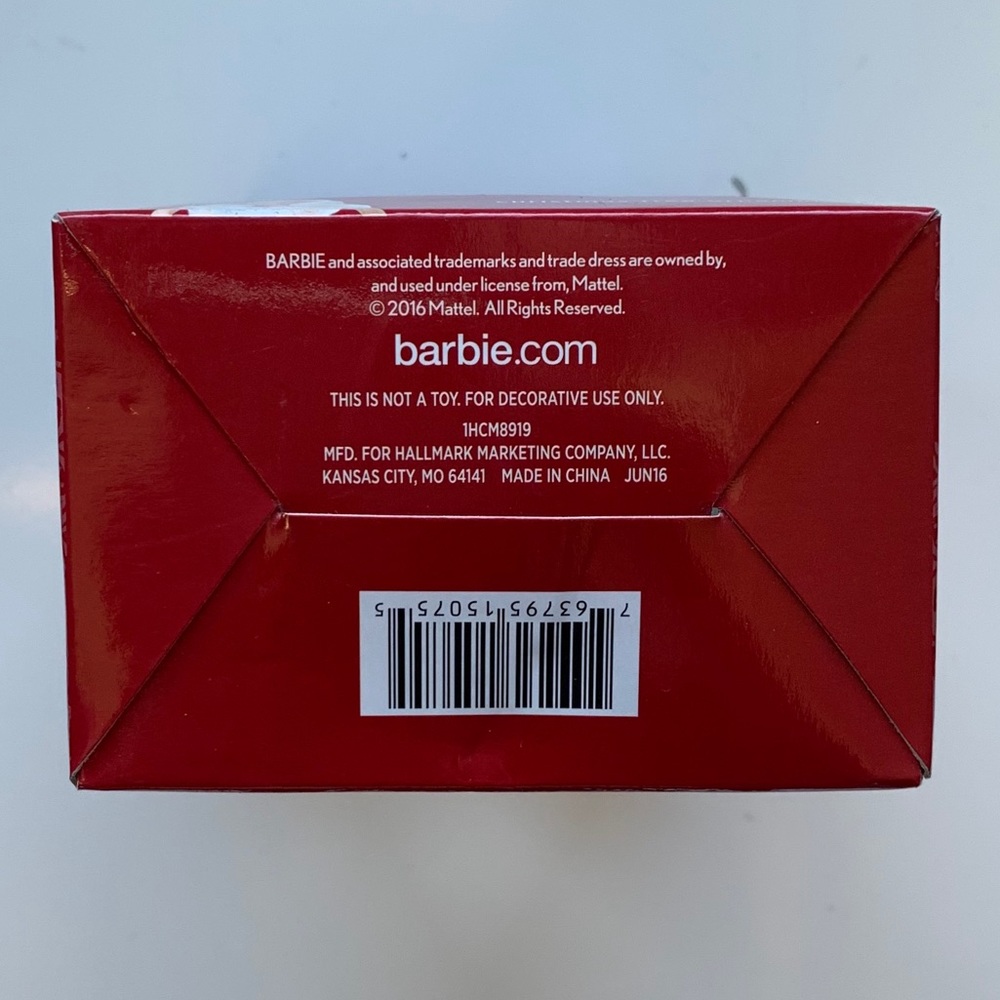 {Hallmark} - Barbie Christmas Tree Ornament - Picture 4 of 5
